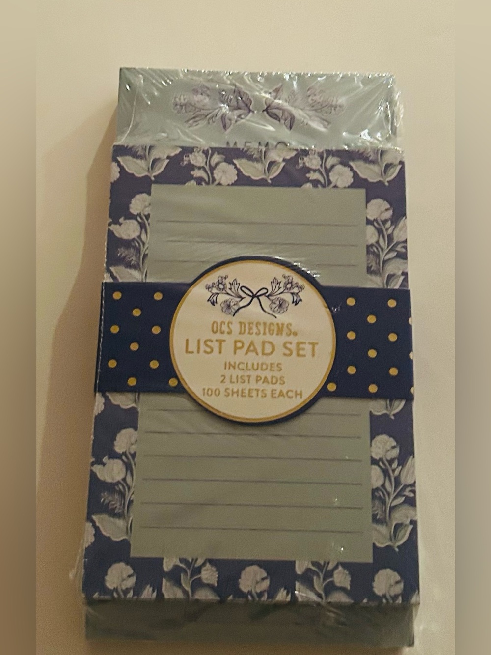 New OSC Designs List Pad Set 2 List Pads “Whispers of Blue” Malaysia 200 Sheets